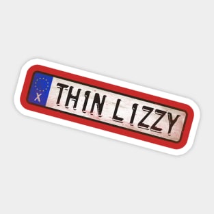 Hard Thin Lizzy Rock Sticker